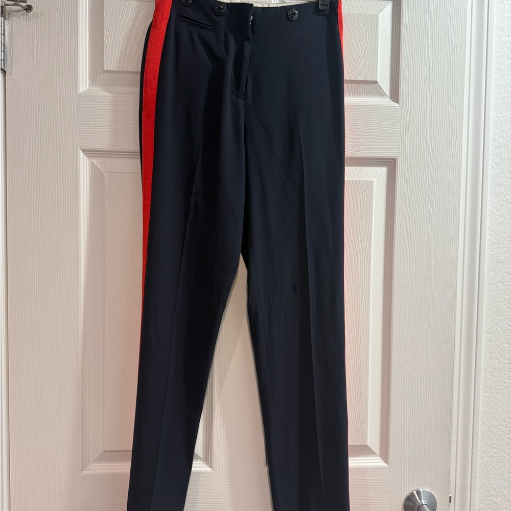 Rag & Bone Black Pants with Red Stripes
